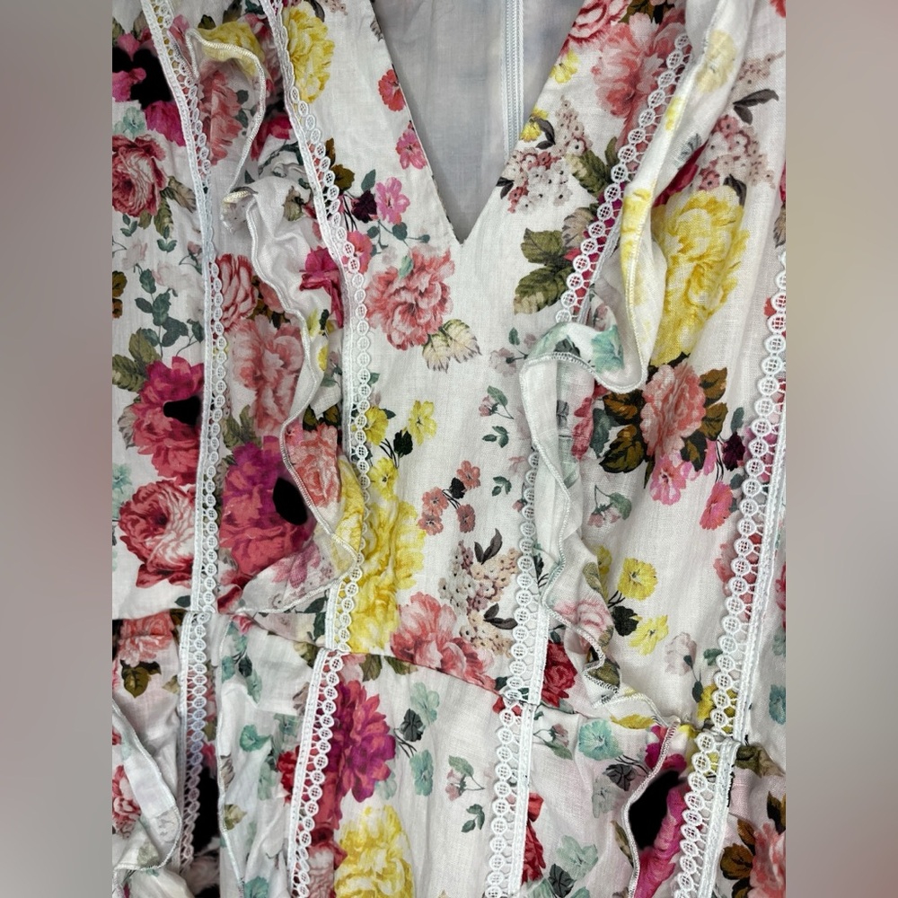 La Maison Talulah Tea Time Floral Mini Dress Size Large - Picture 7 of 8